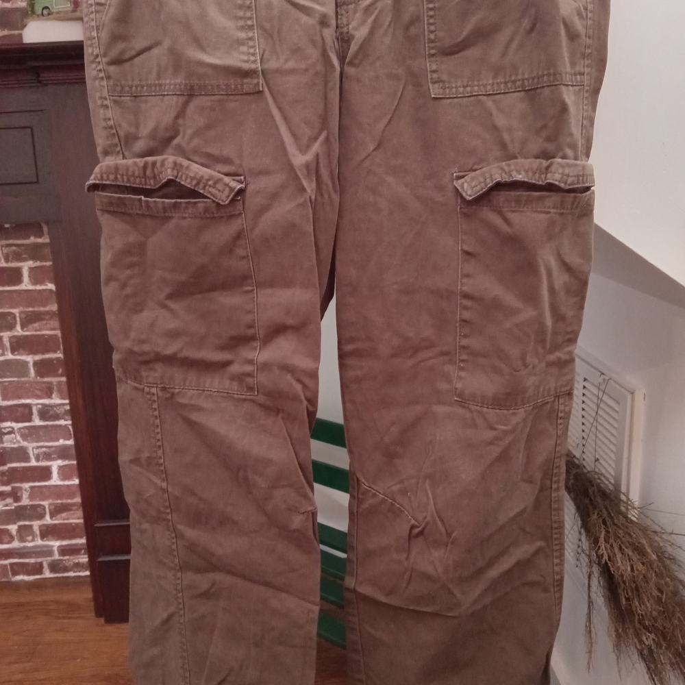 Ambiance Women's Brown Cargo Pants